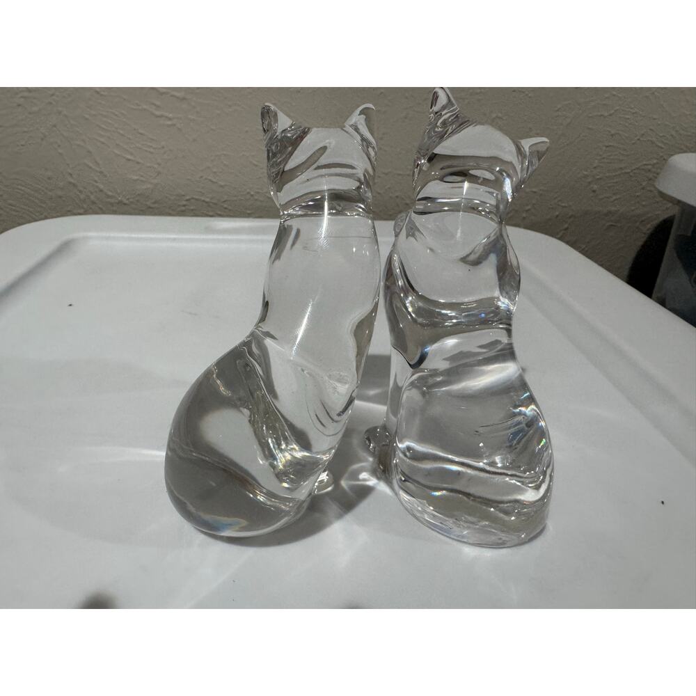 Lenox Glass Cat Figurines 1993 and 1994 - Picture 7 of 9